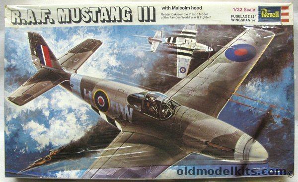 Revell 1/32 RAF Mustang III (P-51) Malcolm Hood, H152-250 plastic model kit